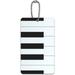 Piano Keys Music ID Tag Luggage Card for Suitcase or Carry-On