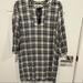 Madewell Dresses | Madewell Plaid Dress Sz Sm | Color: Black/Blue | Size: S