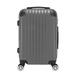 OWSOO 20 inch Waterproof Spinner Luggage Travel Business Large Capacity Suitcase Bag Rolling Wheels Gray Color