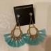 Rebecca Minkoff Jewelry | Brand New Rebecca Minkoff Earrings | Color: Blue/Gold | Size: Os