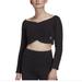 Adidas Tops | Adidas Originals Women's Off Shoulder Crop Top Nwt | Color: Black/Red | Size: L