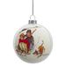 Northlight Seasonal 3" Norman Rockwell 'Young Love: Sledding' Glass Christmas Disc Ornament | 3 H x 1.5 W x 3 D in | Wayfair NORTHLIGHT YL93415