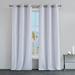 Juicy Couture Melody Room Darkening Window Curtain 2-Panel Sets Polyester in White/Brown | 96 H x 38 W in | Wayfair JYC015157