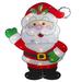 Northlight Seasonal 30.5" Lighted 2 Dimensional Santa Claus Christmas Outdoor Decoration in Green/Red/White | 30.5 H x 1 W x 23 D in | Wayfair