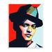 Stupell Industries Bruno Mars Modern Pop Portrait Abstract Geometric Pattern Oversized Stretched Canvas Wall Art By Birch&Ink Canvas in Red | Wayfair