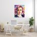 Stupell Industries Adele Modern Pop Portrait Abstract Geometric Pattern Stretched Canvas Wall Art By Birch&Ink in Pink/Red | Wayfair