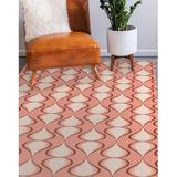 Pink/Red 48 x 0.08 in Area Rug - Corrigan Studio® CONCORDE PINK Area Rug By Becky Bailey Polyester | 48 W x 0.08 D in | Wayfair