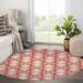 Brown/Pink/Red Area Rug - Corrigan Studio® CONCORDE PINK Area Rug By Becky Bailey Polyester in Brown/Pink/Red, Size 60.0 W x 0.08 D in | Wayfair