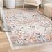 White 84 x 0.33 in Area Rug - Langley Street® Alkire Floral Ivory/Navy/Yellow/Orange Area Rug | 84 W x 0.33 D in | Wayfair