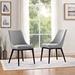 Koala Company Viscount Fabric Dining Chair by Modway Polyester in Gray | 34 H x 19 W x 24 D in | Wayfair EEI-2227-LGR