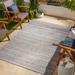 Cervantes 9'2" x 12' Outdoor Farmhouse Moroccan Natural Gray/Ink/Smoke/Dark Gray/Multi Brown/Blue/Gray/Navy/Off White/Pale Blue/Tan/Taupe Outdoor Area Rug - Hauteloom
