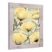Red Barrel Studio® Yellow Gray Flowers Framed Print Plastic/Acrylic in Green/Yellow | 20 H x 16 W x 0.75 D in | Wayfair