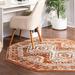 Orange/White 63 x 0.5 in Area Rug - Mistana™ Filey Oriental Terracotta/Ivory Area Rug Polypropylene | 63 W x 0.5 D in | Wayfair