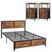 17 Stories Bedroom Set Wood/Metal in Brown, Size Full | Wayfair 80650EDC470E4DB89180A3C8B9063F7A