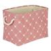 Gracie Oaks Pet Trellis Paw Fabric Bin Fabric in Pink | 15 H x 12 W x 17.5 D in | Wayfair 3B30179E42334D30846234970FDE1C36