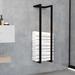 VidaXL Towel Rack Wall Mounted Bath Towel Storage Bathroom Organizer Iron Metal in Black | 37.4 H x 9.87 W x 7.87 D in | Wayfair 325918