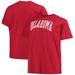 Men's Champion Crimson Oklahoma Sooners Big & Tall Arch Team Logo T-Shirt