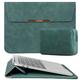 TOWOOZ 13 Inch Laptop Sleeve Case, Macbook Air 13 Inch Case Compatible with 2016-2020 MacBook Air/MacBook Pro 13inch/ iPad Pro 12.9/ Dell XPS 13/ Surface Pro X, Faux Suede Bag (13Inch, Dark Green)