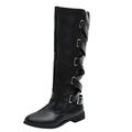 DGHM womens wellibob gloss wellington boots Rain Boot black chelsea boot womens heels leather Cowboy Boots womens wellies size 3 boot knife military leather boots womens, (Black, 6)