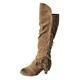 DGHM womens boots boots Rain Boot bling boots women Fashion Slouch Boots shoes women boots ladies high boots size 4 safety boots ladies size 7, (Khaki, 5)