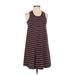 Madewell Casual Dress - Shift: Red Stripes Dresses - Women's Size 2X-Small