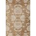 MDA Home Antique 8'x11' Floral and Botanical Fabric Area Rug in Gold/Brown - MDA Rugs AN06811