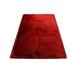 MDA Home Urban Collection Red Shag Polyester Area Rug - 5' x 7' - MDA Rugs UR0557