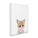 Zoomie Kids Baby Red Fox w/ Pink Bubble Gum Woodland Animal Canvas/Metal in White | 40 H x 30 W x 1.5 D in | Wayfair