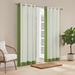 Waverly Hampton Border Striped Room Darkening Grommet Single Curtain Panel Polyester in Green/Blue | 95 H x 52 W in | Wayfair 22716801427