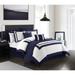 Chic Home Golda 8 Piece Hotel Collection Comforter And Quilt Set