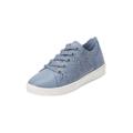 Wide Width Women's The Leanna Sneaker by Comfortview in Chambray (Size 8 W)