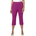 Plus Size Women's Suprema® Capri by Catherines in Berry Pink (Size 2X)