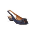 Wide Width Women's The Rider Slingback by Comfortview in Navy (Size 9 1/2 W)