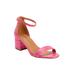 Wide Width Women's The Orly Sandal by Comfortview in Pink Croco (Size 9 1/2 W)