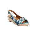 Extra Wide Width Women's The Zanea Espadrille by Comfortview in Green Leaf (Size 10 1/2 WW)