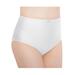 Plus Size Women's Control Top Shaping Panties by Exquisite Form in White (Size L)