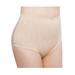 Plus Size Women's 2-Pack Floral Jacquard Shaping Panties by Exquisite Form in Nude (Size L)