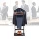 ZGNB Wardrobe Valet Solid Wood Suit Valet Stand, Floor Standing Clothes Valet with Drawer Shelf, Valet Stand Suits Stand with Trouser Bar Jacket Hanger, for Office Living Room Bed Room