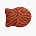 e by design Animal Stripe Fish Shape Pet Feeding Placemat in Brown/Red | 0.5 H x 19 W x 14 D in | Wayfair PMFGN721OR11OR17