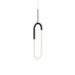 Kuzco Lighting Huron Pendant Light, Crystal in Black | 32.75 H x 8.25 W x 1 D in | Wayfair PD95108-BK