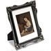 Bloomsbury Market Picture Frames Vintage Photo Frame w/ Front Antique Picture Frame For Tabletop Wall Hanging in Black | Wayfair