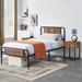 Trent Austin Design® Kempst Twin Platform 2 Piece Bedroom Set Wood/Metal in Brown | Wayfair 0B283BA9470E4EF7856FF3CFC2C88D52