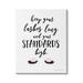 House of Hampton® Keep Lashes Long Standards High Phrase Glam Eyes by Stephanie Workman Marrott - Textual Art Canvas/ in White | Wayfair