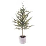 Vickerman 685662 - 34" Green Cedar Sapling Potted (EH214034) Cedar Home Office Tree