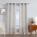 Nautica Julius Light Filtering Textured Grommet Window Curtain Panel Pair