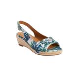 Extra Wide Width Women's The Zanea Espadrille by Comfortview in Green Leaf (Size 9 WW)