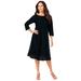 Plus Size Women's Lace Swing Dress by Roaman's in Black (Size 22/24)