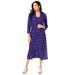Plus Size Women's Lace & Sequin Jacket Dress Set by Roaman's in Midnight Violet (Size 38 W) Formal Evening