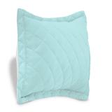 BH Studio Reversible Quilted Sham by BH Studio in Light Aqua Ivory (Size STAND) Pillow