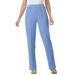 Plus Size Women's Elastic-Waist Soft Knit Pant by Woman Within in French Blue (Size 38 W)